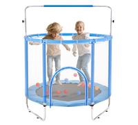 VEVOR 55" Trampoline for Kids Mini Toddler Trampoline with Net Indoor Outdoor