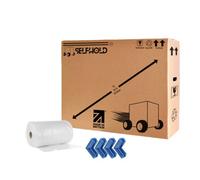 55" Tv Double Wall Cardboard Box Kit With Foam Corners And Bubble Wrap.