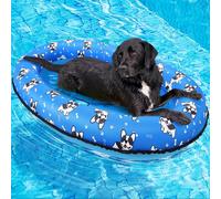 55'' x 35'' Dog Pool Float, Dog Floats for Pool, Pool Rafts for Dogs, Inflatable Dog Raft for Pool for Small Medium and Large Dogs, Pool Floats for Dogs for Lake River Pool Scratch Resistant