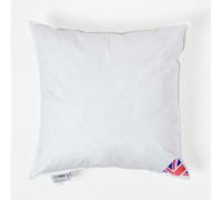 Homescapes Duck Down Cushion Pads Inner Insert Filler Machine Washable in White | Size: 55 cm x 55 cm Homescapes White 55 cm x 55 cm
