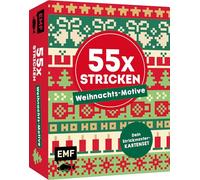 55 x stricken - Weihnachts-Motive: Deine Strickmustersammlung als Kartenset: 55 Karten mit weihnachtlichen Jacquard-Motiven zum Mitnehmen und Verschenken | Alle Grundlagen im praktischen Booklet