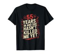 55 Years Married For Men Funny 55th Wedding Anniversary T-Shirt
