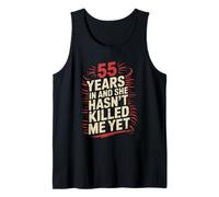 55 Years Married For Men Funny 55th Wedding Anniversary Tank Top