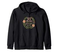 55 Years Not Married But Happy Together 55th Anniversary Zip Hoodie
