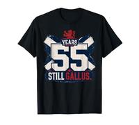 55 Years Still Gallus Scottish Flag Rampant Lion Birthday T-Shirt