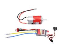 550 Brushed Motor for RC Crawler, 65T 60A ESC Combo with Signal Loss