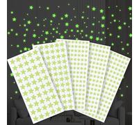 550 PCS Glow in the Dark Stars, 3D Ceiling Stars Wall Stickers Glow in the Dark Ceiling DIY Adhesive Kids Bedroom Nursery Decoration