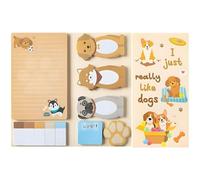 550 Sheets Sticky Notes Set Cute Dog Shaped Self Adhesive Sticky Notes Memo Pads for Writing Page Markers Home Office School Supplies Gifts for Teacher Student Kids (Dog)