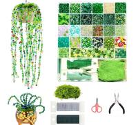 5500 PCS DIY Beaded Plant Kit, Forever Leaf Flower Beads Making, Crystal Jewelry Beads for Plants Jewelry Making and DIY Crafts (5500 PCS DIY Beaded Plant Kit)