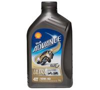 550053785 Engine Oil Advance 4T Ultra 10W-40 SN/MA2 1 Litre Bottle Motor Shell