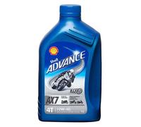 Shell Advance 4T AX7 10W40 Synthetic 4 Stroke 1 Litre Motorcycle Engine Oil