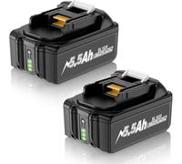 5500mAh Replacement for Makita 18v Batteries - Li-Ion Tool 18V Battery for BL1830B BL1850 BL1850B BL1840 BL1840B BL1830 BL1815 BL1860B BL1835 BL1860 BL1820 BL1845 with LED Indicator