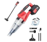 5500PA Powerful Car Vacuum Cleaner, 2 in 1 Hand Held Hoovers Cordless Handheld Vacuum Cleaner with LED Light Portable Hoover USB Handheld Vacuum Cleaner with 2 Extra HEPA Filters for Home, Car