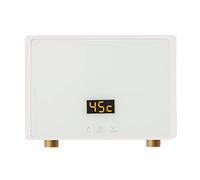 5500W 220V Electric Instantaneous Tankless Water Heater, Electric Instant Water Heater with LED Digital Display, Instant Electric Shower for Bathroom, Kitchen, OverSink/UnderSink, 21x15x5.5cm