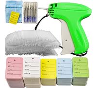 5506 Pcs Clothing Tag Machine Kit, Label Applicator Dressmaker Labels Industrial Clothing Tagger Tag Machine with 5 Pcs Steel Needles 5000 Pcs 2" Barbs Fasteners 500 Pcs Price Tags (5506 Pcs)
