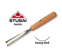 Stubai 550910 No9 Sweep Straight Carving Gouge 10mm