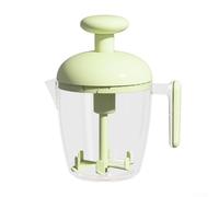 550ml Hand-Operated Egg Mixer with Fixed Whisk and Spill-Control Lid for Preparing For Batter Shakes Cream Butter and Oil Vinegar Dressings (green)