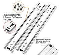 (550mm/22inch closed - 1095mm/44inch open) 10-28''Pair Drawer Runners Heavy Duty Slide Runner
