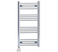550mm x 1000mm Chrome Electric Bathroom Heated Towel Rail Thermostatic Radiator Precise Control Terma MOA Element Stock Clearance