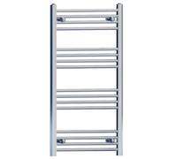 550mm x 1000mm Chrome Heated Bathroom Towel Rail Radiator For Central Heating Elegant Designer UK Stock Clearance