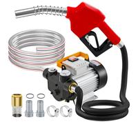 550W 220V Electric Diesel Transfer Pump, 20L-60L/min Fuel Transfer Pumps with Auto Shut-off Nozzle Hoses, Self Priming Fuel Transfer Extractor Pump Kit With Copper Motor and Low Noise