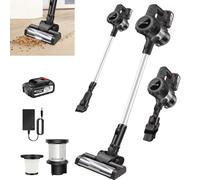 550W 45KPA Cordless Stick Vacuum Cleaner 60Mins Cordless Vacuum Cleaner with 3000 mAh Battery, LED Display, Self-Standing Vacuum, Lightweight Vacuums Handheld Vacuum for Hardwood Floor Carpet Pet Hair