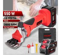 550W Cordless Electric Sheep Shears 3500Rpm With 2 Batteries