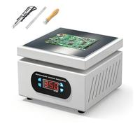 550W Electric Heating Plate, Preheating Station Soldering Hot Plate 0-400℃ Adjustable Soldering Hot Plates with Digital LCD 150X150mm for Component Heating