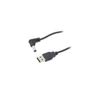 55157 cable USB A male, DC 5.5/2.1 male black 0.5m core: Cu Goobay