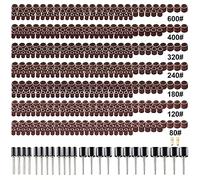 551pcs Sanding Drum for Rotary Tool, Sanding Bands Sleeves Kit for Drum Sander with Drum Mandrels and Self-Tightening Drill Chuck