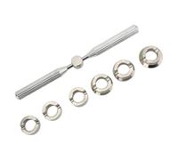 5537 Watch Case Opener Portable Alloy Tool Set for Watch Repair with 6 Sized Notched Chucks