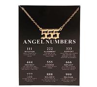 555 Angel Number ADAPTING TO CHANGE Gold Necklace and Quote Card