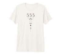 555 Angel Number | Boho Spiritual Aesthetic | Celestial Premium T-Shirt