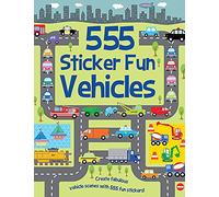 555 Sticker Fun - Vehicles Activity Book