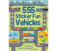 555 Sticker Fun - Vehicles Activity Book