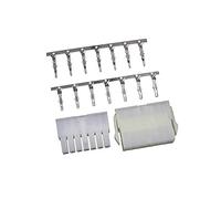 5557/5559 Double Row 4.2mm Translucent 14-pin Wire-to-Wire Crimp Connector Plug + Wire Socket + Crimps, Pack of 5 Compatible With Molex Mini-Fit Jr.
