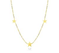 555Jewelry Stainless Steel Dainty Tri Star Necklace Pendant for Women & Ladies, Stainless Steel, No Gemstone