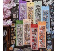 556 Pcs/48 Sheets Stickers for Scrapbooking,Scrapbook Stickers,Vintage Scrapbooking Paper Pack Supplies Vintage DIY journaling Supplies for Arts,Scrapbook,DIY Crafts