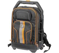 55604 Rolling Tool Backpack Tool Bag with 28 Pockets Heavy Duty Retractable Handle Large Tool Storage Interior 3-Inch Wheels