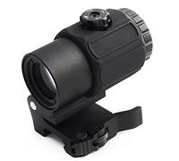 558+G43 Sight, 558 Red Dot Reflex Compact Scope + G43 3X Magnifying Glass Combo, Optical Holographic Hybrid Sight with G43 Magnifier, Quick Release Rollover Multiplier, for 20mm Rail Mount (Black G43)