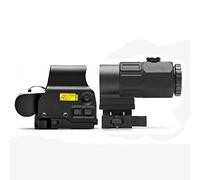 558 & G45 Hybrid Sight, Green Red Dot Holographic Scope and G45 5X Magnifier Combo, Quick Release Rollover Multiplier, for 20mm Rail Mount(Black)