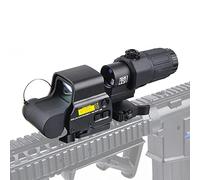 558 Green Red dot Sight +G3X 3Magnifier Holographic Reflex Sights with Switch to Side Quick Detachable QD Mount for Hunting