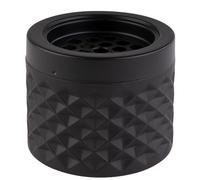 558 Wind ashtray in matt black, frosted, 9.5 cm, height 8 cm, with bayonet closure