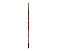 Da Vinci 5580 Series Water Colour Brush, -2, Wood, Red, Size 2/0