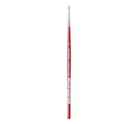 Da Vinci 5580 Series Water Colour Brush, -2, Wood, Red, Size 2/0