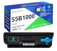 55B1000 Toner Cartridges (with Chip) Replacement for Lexmark 55B1000 Black Toner Cartridge for Lexmark MS331dn MS431dn MS431dw MX331adn MX431adw MX431adn MX432adwe MS331 MS431 MX331 MX431 Printer