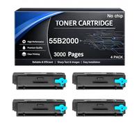 55B2000 Toner Cartridge No Chip Compatible for Lexmark 55B2000 3000pages Work with MX331 MS331 MS331dn MX331adn MX431 MS431 MX431adn MX431adw MS431dn MS431dw MX432adwe Printers