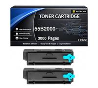 55B2000 Toner Cartridge with Chip Compatible for Lexmark 55B2000 3000pages Work with MX331 MS331 MS331dn MX331adn MX431 MS431 MX431adn MX431adw MS431dn MS431dw MX432adwe Printers