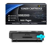 55B2000 Toner Cartridge with Chip Compatible for Lexmark 55B2000 3000pages Work with MX331 MS331 MS331dn MX331adn MX431 MS431 MX431adn MX431adw MS431dn MS431dw MX432adwe Printers
