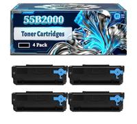 55B2000 Toner Cartridges Compatible for Lexmark MS331dn MS431dn MX331adn MX431adn MX432ADWE Printers, With Chip Large Capacity 4000 Pages (4 Pack Black)